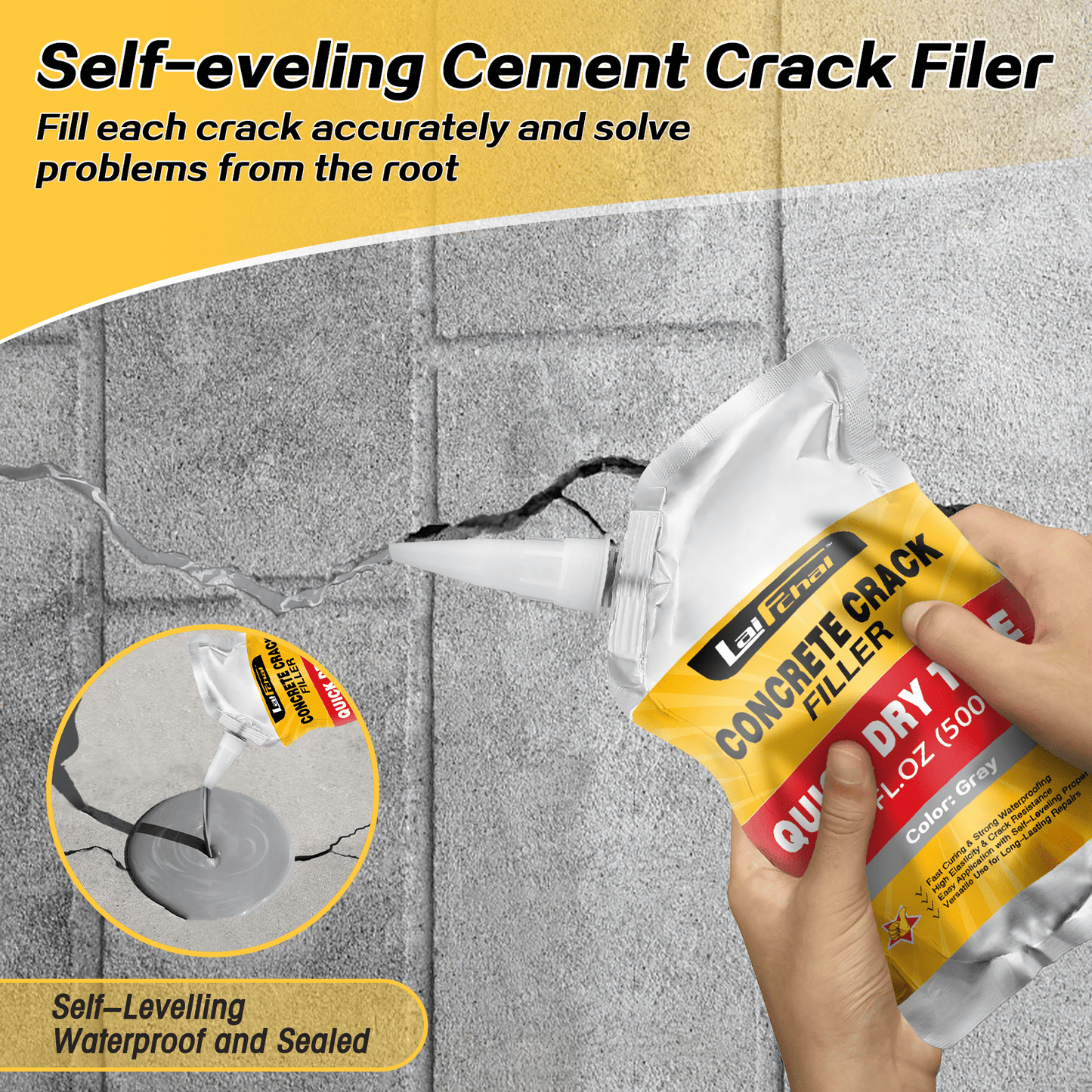Concrete Crack Filler - 6 PCS - LaiFchai