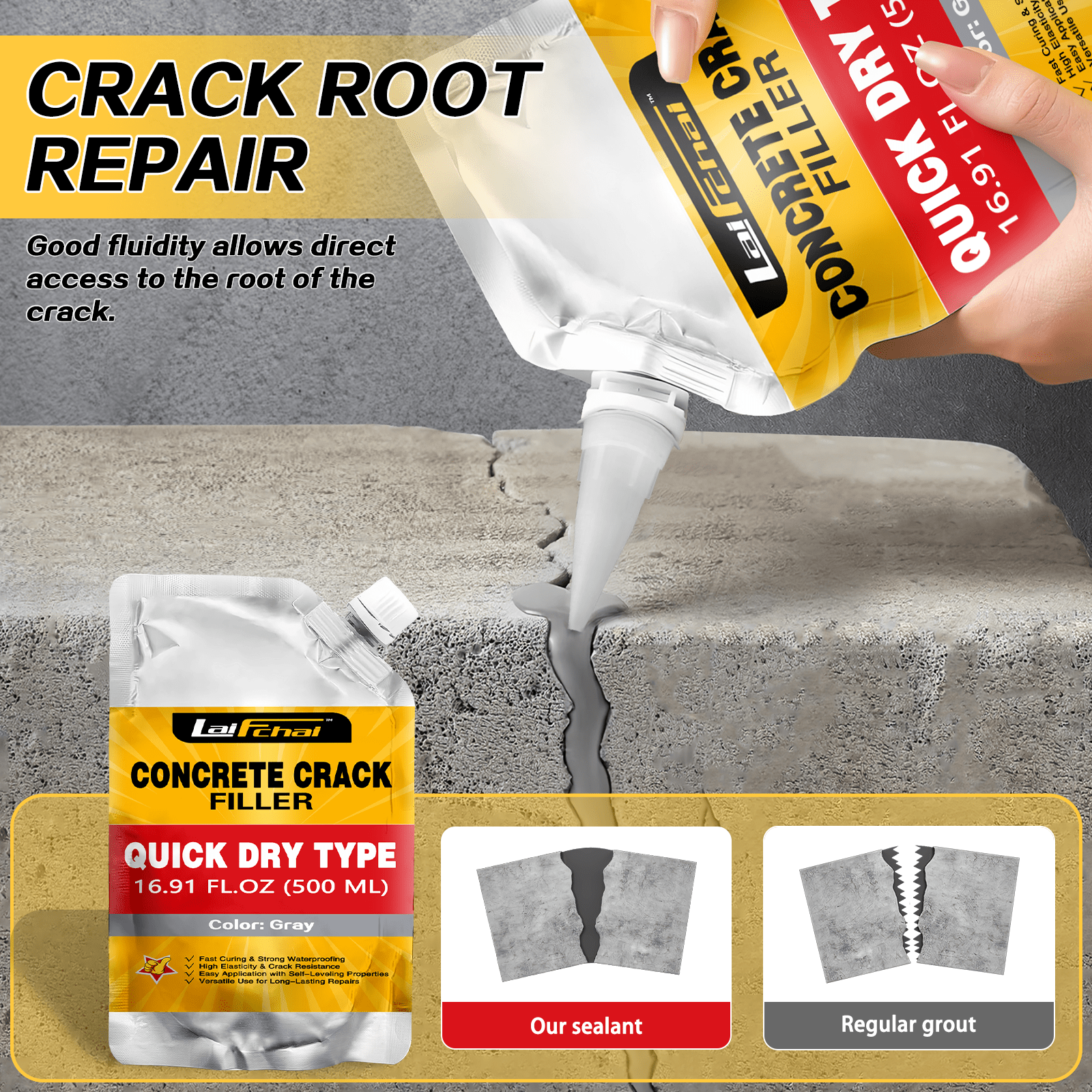 Concrete Crack Filler - 6 PCS - LaiFchai