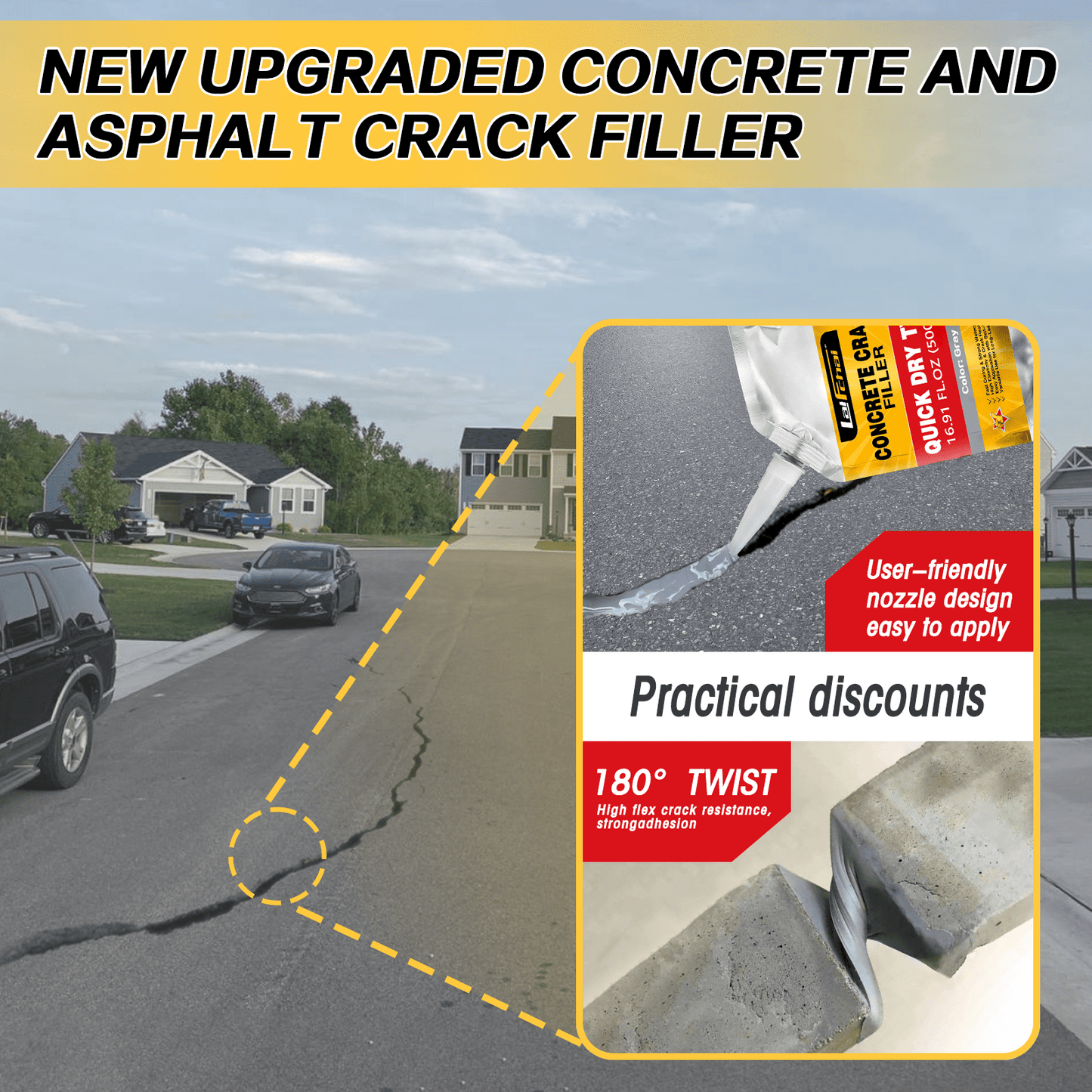 Concrete Crack Filler - 6 PCS - LaiFchai