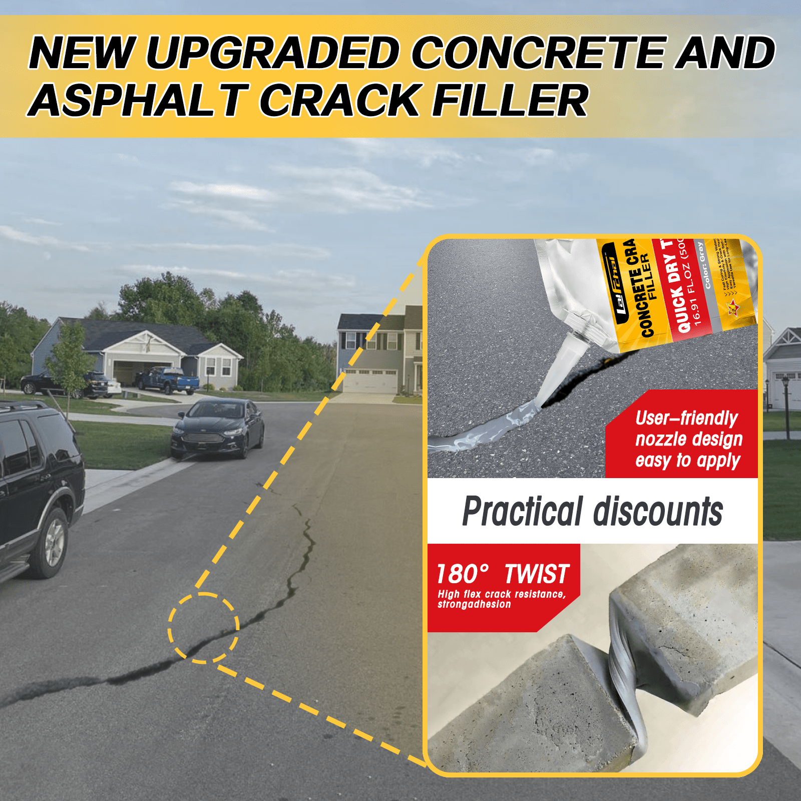 Concrete Crack Filler - 6 PCS - LaiFchai